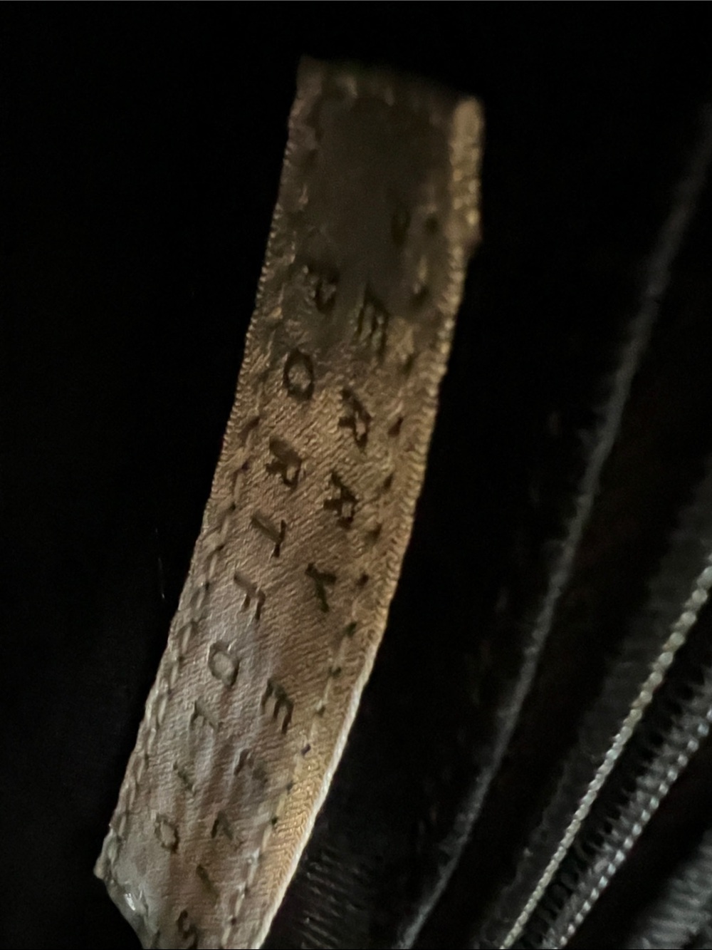 Perry Ellis Black Crossbody bag with extra long Strap;Embossed Logo Detail